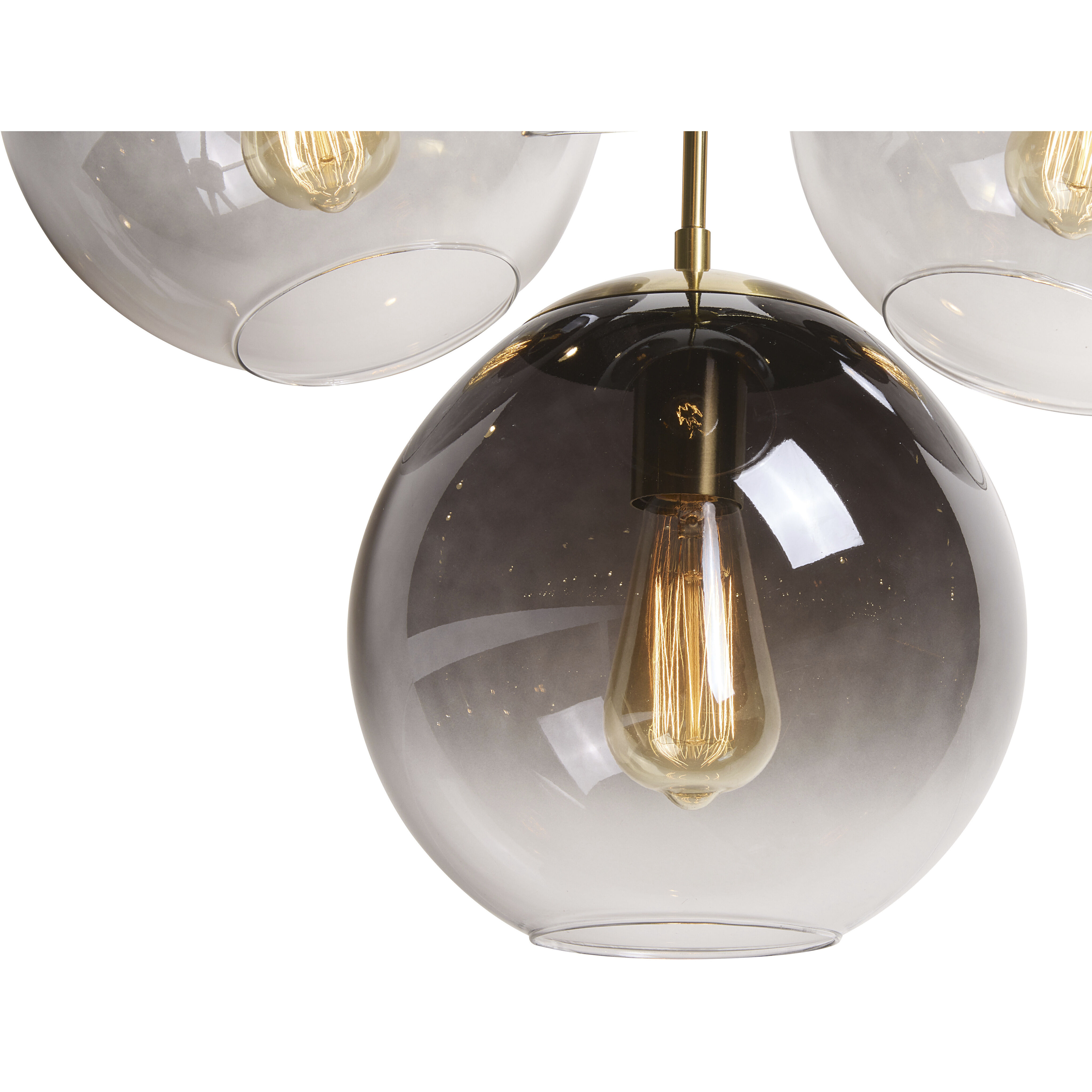 Kamara LED 24.75 inch Brass Chandelier Ceiling Light